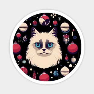 Ragdoll Cat Xmas  Ornament, Love Cats Magnet